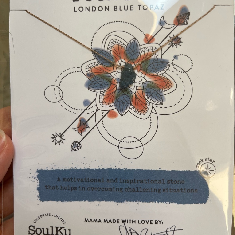 SoulKu London Blue Topaz Necklace
